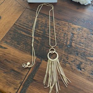 Gold necklace/Long chain /great for layering other necklaces with it.